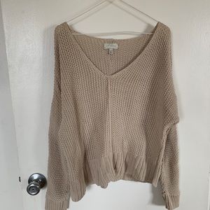 Lucky Brand Beige Knitted Sweater